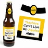 Big Dot of Happiness Best Teacher Gift - Teacher First & Last Day of School or Christmas Gift for Women & Men 6 Beer Bottle Label Stickers & 1 Carrier - 3 of 4