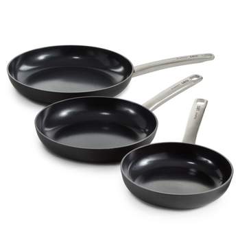 BergHOFF Graphite Non-stick Ceramic Frying Pans, Sustainable Recycled Material
