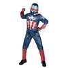 Marvel Boys' Captain America Sam Wilson Halloween Costume Jumpsuit - 3 of 4