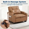 3-in-1 USB-Massage Convertible Sofa Bed, 110-180¡ã Recliner, Cup Holders, Side Pockets, 380 lbs, 4-Step Flip¡ªDorm & Guest Ready - 3 of 4