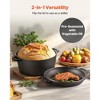 VEVOR Cast Iron Dutch Oven, 2-in-1 Pre-Seasoned Pot with Skillet Lid, 5QT Cookware Pan with Proofing Basket, Bread Baking Accessories, Compatible 500℉ - 4 of 4