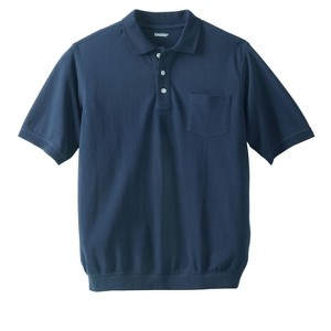 KingSize No Tuck Pocket Shrink-Less Cotton Polo Shirt - 1 of 4