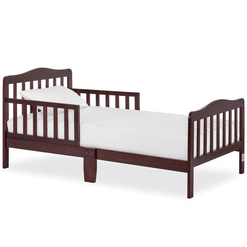 Dream On Me JPMA Certified  Memphis Classic Design Toddler Bed in Espresso, 6 of 10