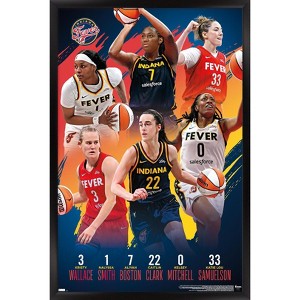 Trends International WNBA Indiana Fever -Team 24 Framed Wall Poster Prints - 1 of 4