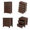 Traditional 4-Piece Queen Bed Set with USB Charging Headboard, 2 Nightstands and 5-Drawer Dresser for Master Bedroom-Cuddlewood - 4 of 4