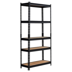 5 Tier Heavy Duty Storage Shelves, 30" x 12" x 60" / 48"x24"x72"/48'' x18'' x 72''/35" x 18" x 72" Adjustable Metal Shelving Unit - 1 of 4