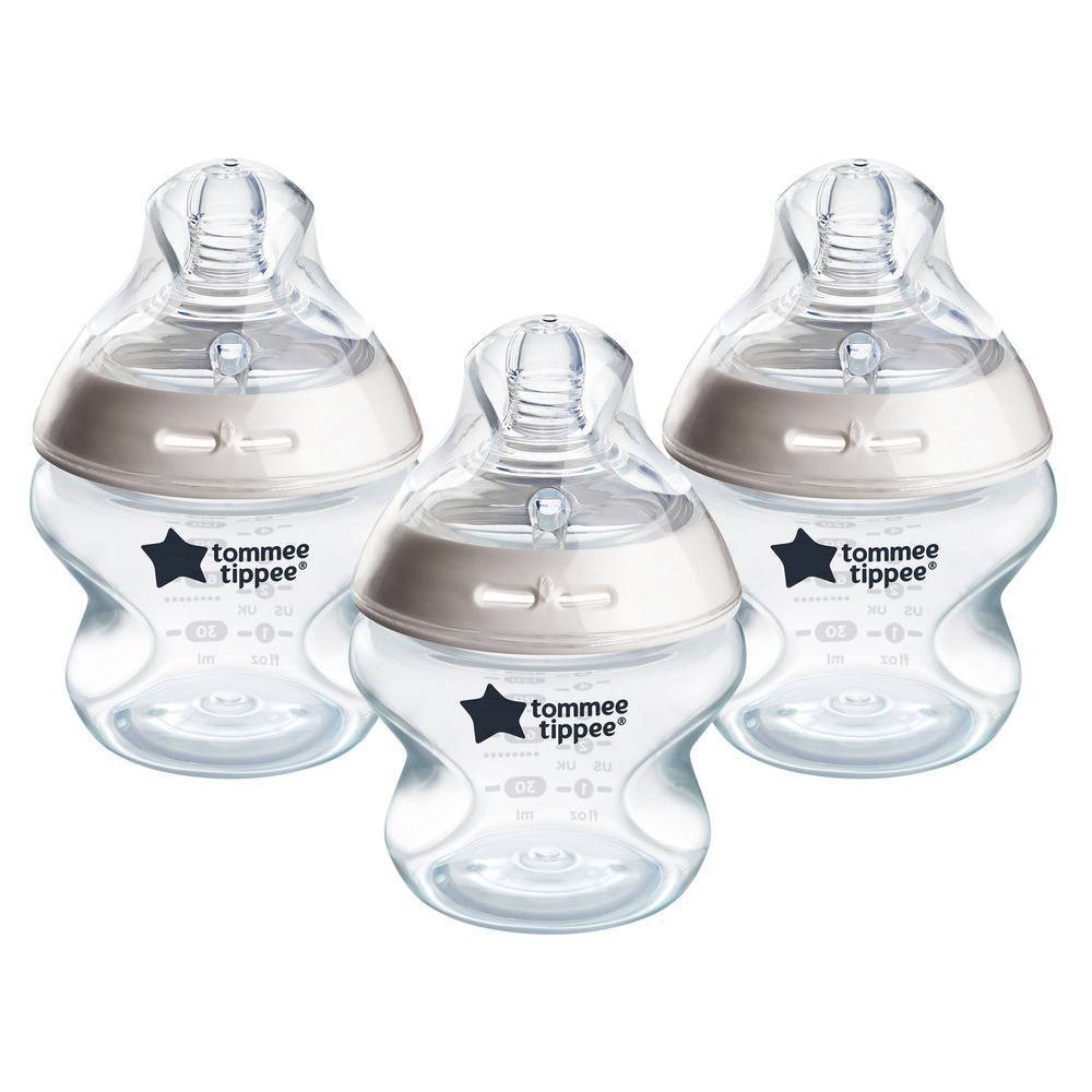 Photos - Baby Bottle / Sippy Cup Tommee Tippee Natural Start Slow-Flow Breast-Like Nipple Anti-Colic Baby Bottle - 5oz/3pk 