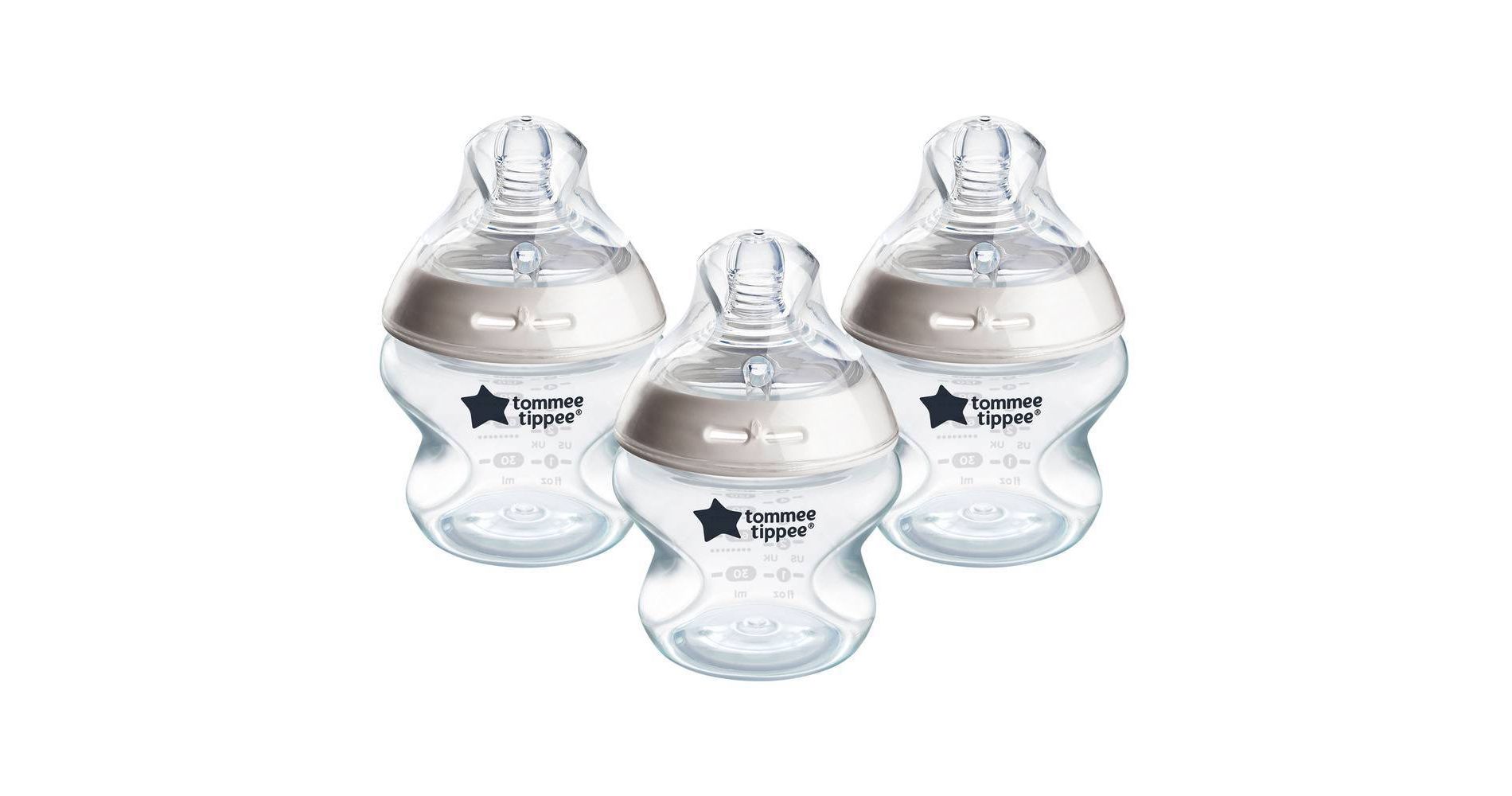 Tommee Tippee Natural Start Slow-Flow Breast-Like Nipple Anti-Colic Baby Bottle - 5oz/3pk