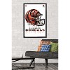 Trends International NFL Cincinnati Bengals - Drip Helmet 20 Framed Wall Poster Prints - 2 of 4