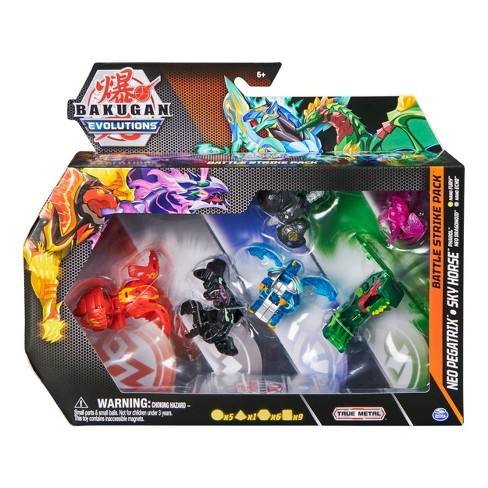 Bakugan Evolutions, Dragonoid and Sluggler Battle Strike Pack, 6 Bakugan  Action Figures, 9 Trading Cards, 8 BakuCores, Kids Toys for Boys, 6 and Up