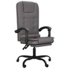 vidaXL Massage Reclining Office Chair Gray Faux Leather - 2 of 4