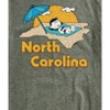 Men's - Peanuts - North Carolina Lucy Short Sleeve Graphic T-Shirt - 2 of 4