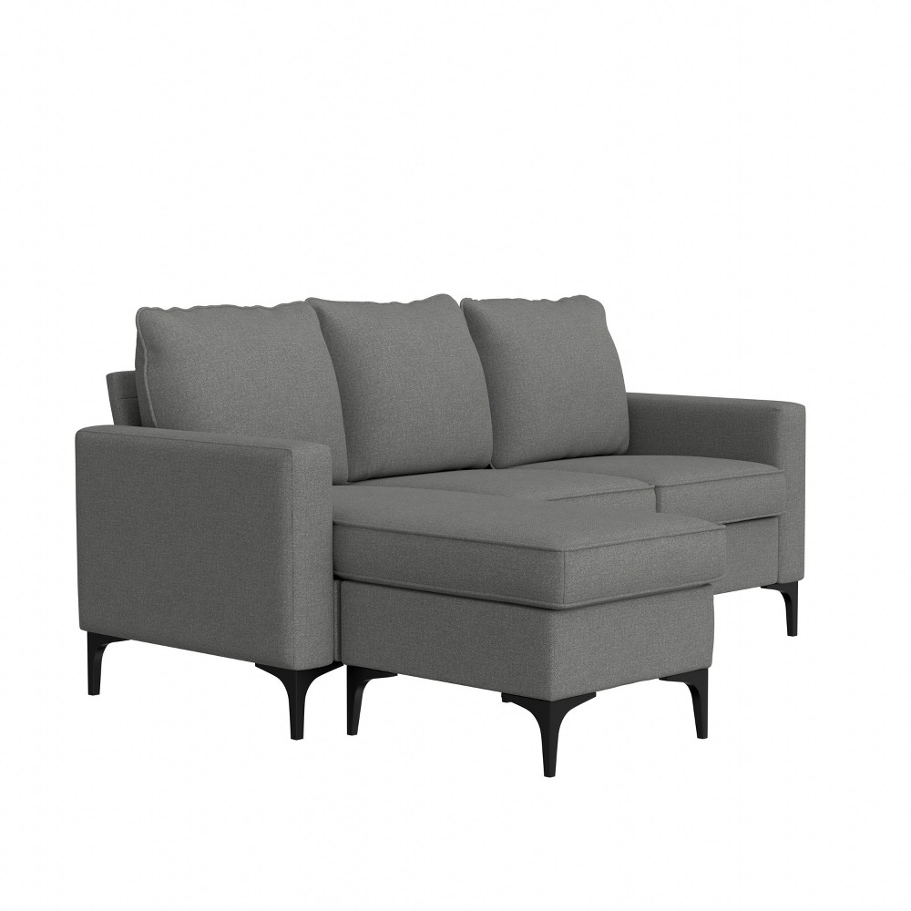 Photos - Storage Combination Alamay Upholstered Reversible Sectional Chaise Smoke - Hillsdale Furniture
