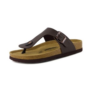 CUSHIONAIRE Leah Cork Footbed Thong Sandals for Women 2025 with Adjustable Strap and Arch Support - 1 of 4