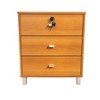 Okak Modern Dresser for Bedroom with 5 Metal Glides Drawer, Chest Storage Cabinet With Cutout Handle for Living Room Hallway Entryway - 3 of 4