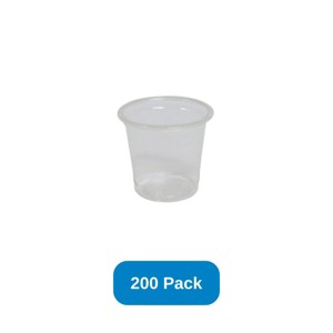 Responsible Products 1 oz PLA Portion Cup Compostable Clear Responsible Products - Pack of 200 - 1 of 3