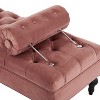 Kumasinova Luxury Tufted End-of Bed Ottoman Bench with 2 Detachable Pillows,60"L Luxury Velvet Accent Ottoman for Bedroom,300lbs Capacity - 2 of 4