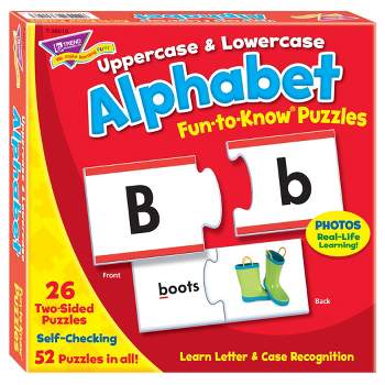 TREND Uppercase & Lowercase Alphabet Fun-to-Know Puzzles