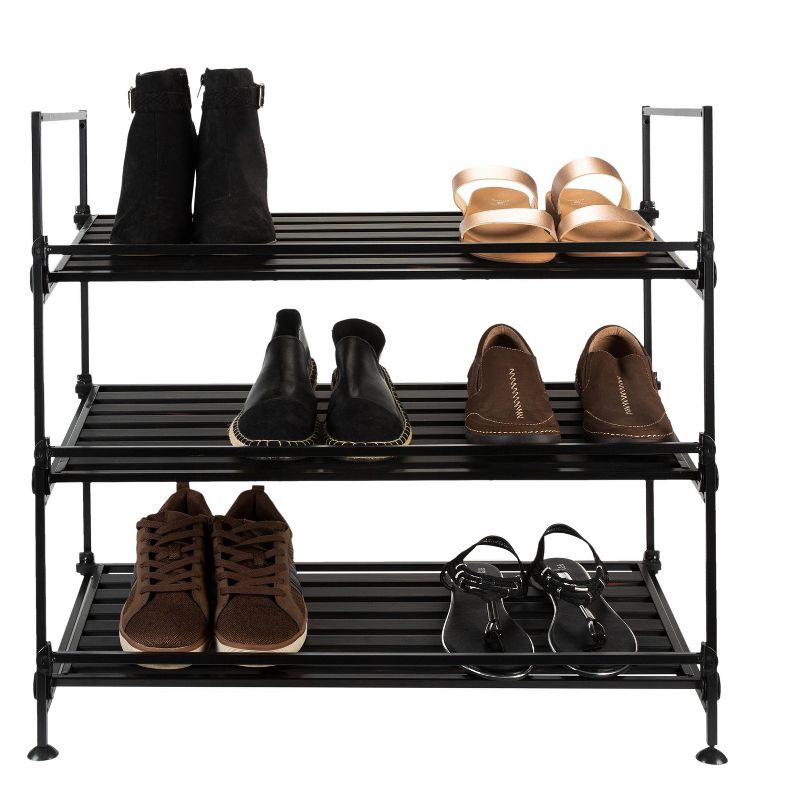 Organize It All 3 Tier Shoe Rack Resin Collection, 5 of 8