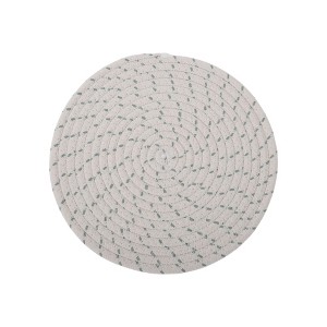 Unique Bargains Trivet Round Rope Woven Mat Cotton Non-woven Fabric 8.66"x8.66"x0.31" - 1 of 3