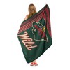 Sweet Home Collection NHL Minnesota Wild 46" x 60" Raschel Throw Blanket - 3 of 4