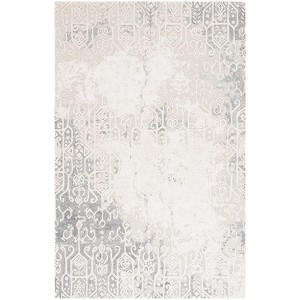 Ebony EBN130 Handmade Tufted Area Rug - Silver/Ivory - 5' X 8' - Safavieh - 1 of 4