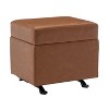 25" Wide Rectangle Gliding Ottoman - WOVENBYRD - 2 of 4