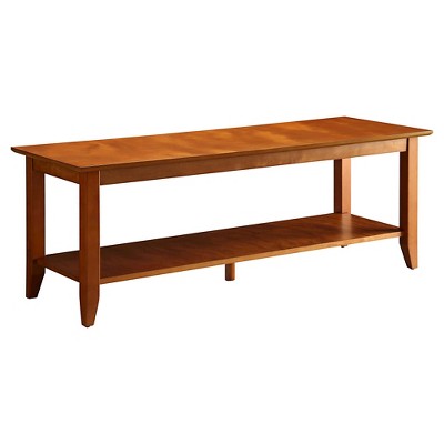 American Heritage Coffee Table with Shelf Cherry - Breighton Home