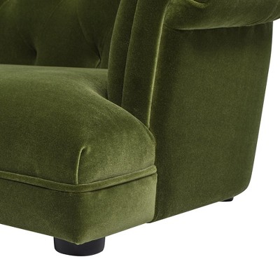 Kiki 36.5" Olive Green Velvet Chesterfield Pet Sofa Bed