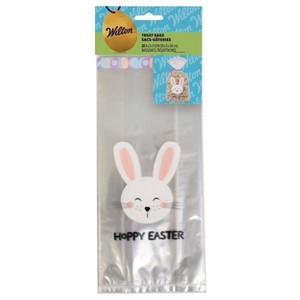 Wilton 20ct Hoppy Easter Plastic Treat Bag - 1 of 3