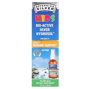Sovereign Silver Kids Bio-Active Silver Hydrosol, Daily Immune Support Spray, Ages 4+, 10 PPM, 2 fl oz (59 ml), Mineral Supplements