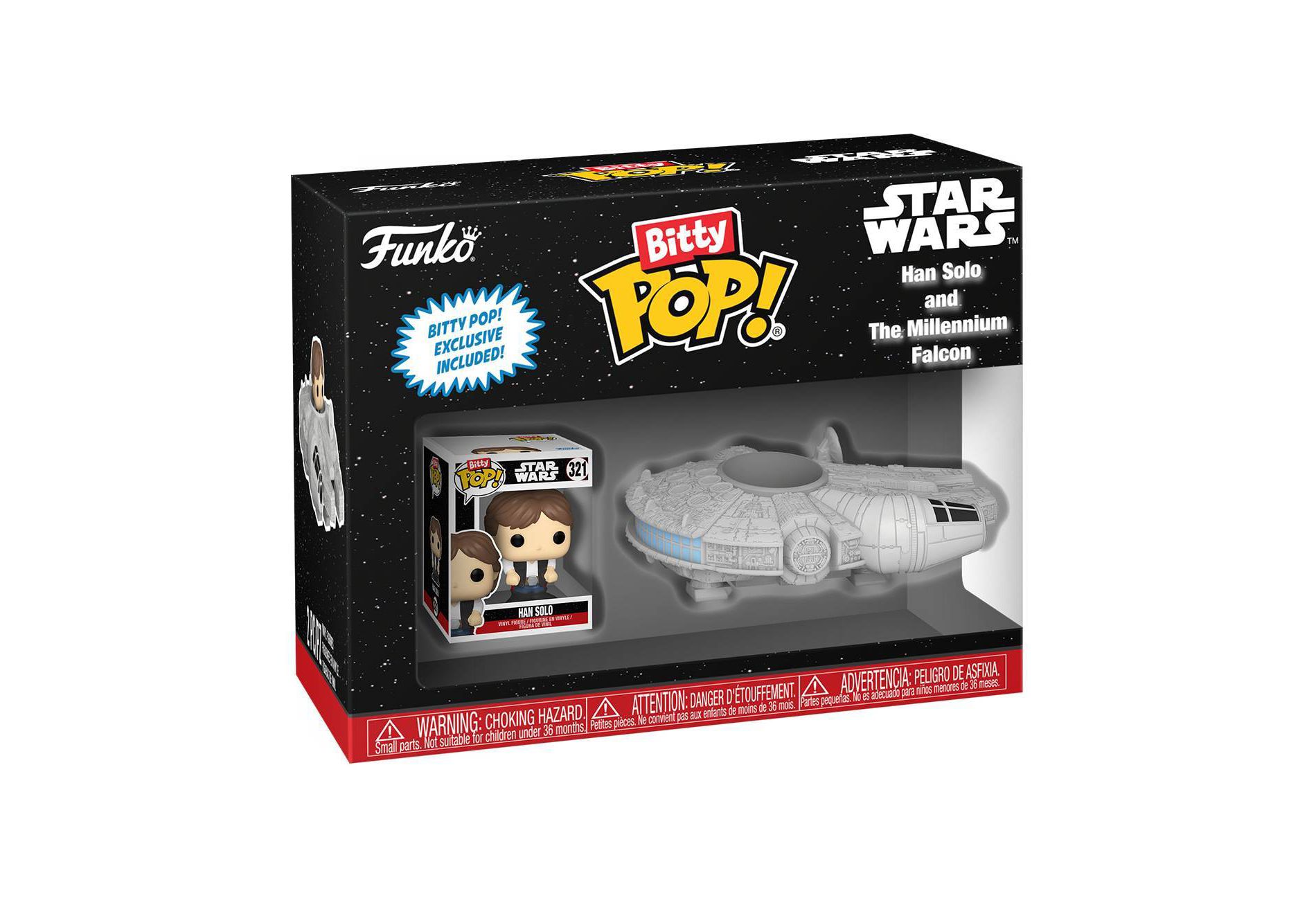 Funko Bitty POP! Rides: Star Wars Han Solo and the Millennium Falcon Figures