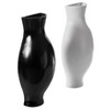 Uniquewise Tall Narrow Vase, Sleek Split Vase, Modern Floor Vase, Decorative Gift, Vase for Interior Design, 24.5 Inch Vase, Set of Black and white - 3 of 4