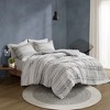 Gracie Mills Dorian Striped Poly Clipped Jacquard Duvet Cover Set - 2 of 4