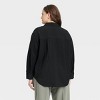 Women's Oversized Long Sleeve Crinkle Button-Down Shirt - A New Day™ - 2 of 3