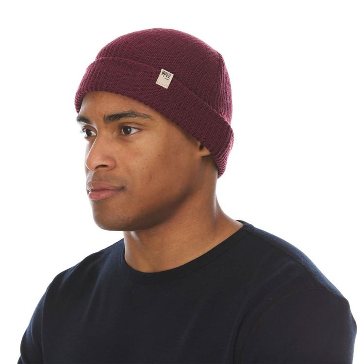 Minus33 Merino Wool Midweight - Everyday Rib Knit Beanie 100% Merino Wool Black, 6 of 15