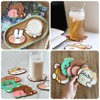 Wrapables Silicone Cute Animal Coasters for Glasses, Cups, and Drinks (Set of 6), Baby Animals - 4 of 4