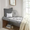 1 Pc Stylish Cozy Square Chenille Floor Pillow Cushion, Tufted Face Scallope Edge Polyester Filled Ultra Soft Cushion for Relaxing Decor Style - 2 of 4