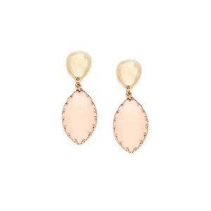 SOHI Women's Brown Marquise Drop Earrings - 1 of 3