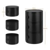 Haitral 3 Drawer Barrel Nightstand Black - 4 of 4