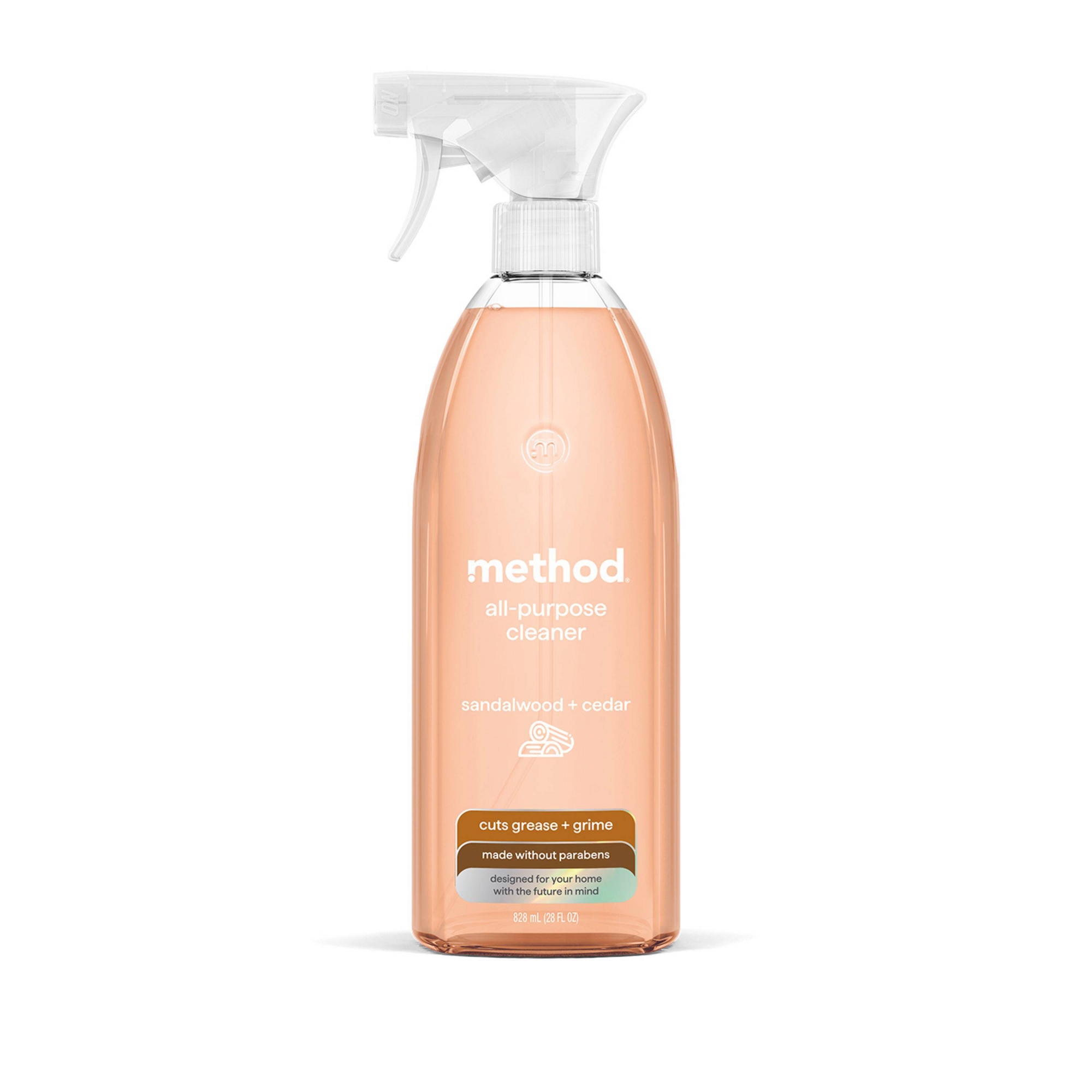 Method Sandalwood + Cedar All Purpose Cleaner - 28 fl oz: Paraben-Free, Phthalate-Free, Liquid, Spray Bottle