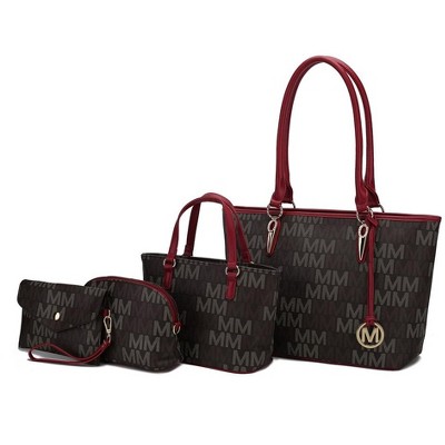 MKF Collection Alexy M Signature Tote Purse Handbag Women’s Set Vegan Leather by Mia K.