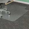 Lorell - Medium-pile Chairmat - Carpeted Floor - Lip Size 10" - Vinyl - Clear - 48" - 2 of 4