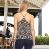 Anna-Kaci Women's Casual Leopard Print Spaghetti Strap Soft Racerback Tank Top - 2 of 4