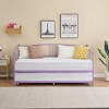 Whizmax Daybed and Trundle Frame Set, Premium Steel Slat Support, Daybed and Roll Out Trundle Accommodate - 2 of 4