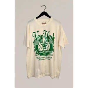 Women's Wo's new york badiminton oversized graphic tee - the Clandestine Underground - 1 of 3
