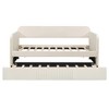 Twin Size Upholstered Daybed Frame with Trundle Bed and Wood Slat, 4L -ModernLuxe - 4 of 4