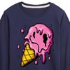 Boys' - Instant Message - Hot Weather & Melting Ice Cream Long Sleeve Graphic T-Shirt - 2 of 4