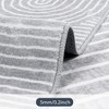 Lahome Abstract Washable Rugs Non Slip Soft Living Room Rugs Ultra-Thin Rainbow Bedroom Rug Non Skid Rug Backing Accent Carpet for Room Office - 3 of 4