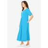 Woman Within Plus Size Layered Knit Empire Dress - 4 of 4